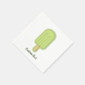 Serviette En Papier Bâton de crème glacée de chaux (Coin)