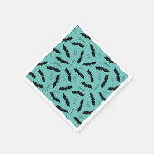 Serviette En Papier Bats Turquoises Cute Halloween Party Napkins (Coin)