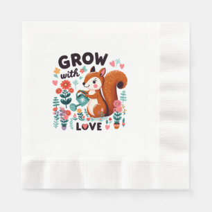 Serviette En Papier Battement de cœur de jardin