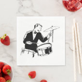 Serviette En Papier Batteur rétro (En situation)