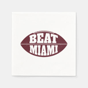 Serviette En Papier Battez Miami Vintage Aggie Football Gameday samedi