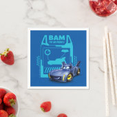 Serviette En Papier Batwheel™ Bam - Batmobile (En situation)
