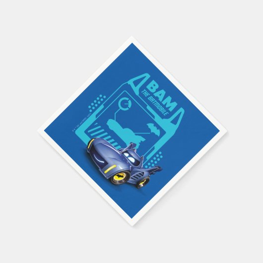 Serviette En Papier Batwheel™ Bam - Batmobile (Coin)