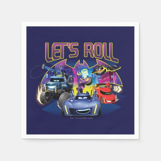Serviette En Papier Batwheel™ Team - Let's Roll (Devant)