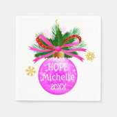 Serviette En Papier Baube rose (Devant)