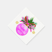 Serviette En Papier Baube rose (Coin)