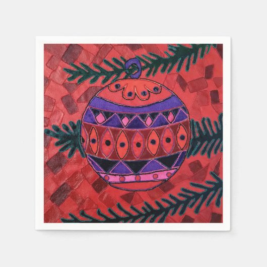 Serviette En Papier Bauble (Devant)