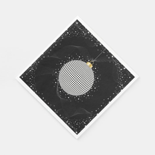 Serviette En Papier Bauble de Noël étincelant (Coin)