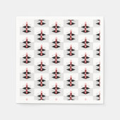 Serviette En Papier Baubles d'art atomique rétro (Devant)