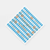 Serviette En Papier Bavarois bleu Octoberfest Pretzels (Coin)