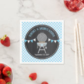 Serviette En Papier BBABYQ Bun bleu dans le four Bébé Garçon douche (En situation)