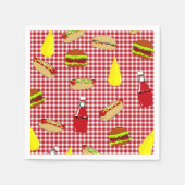 Serviette En Papier BBQ Anniversaire Papier serviettes (Devant)