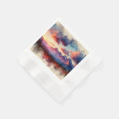 Serviette En Papier BC Rockies Sunset,  (Coin)