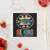 Serviette En Papier Be Kind Sensibilisation sur l'autisme Conception c (En situation)