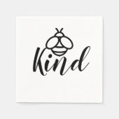 Serviette En Papier Be Kind simple jolie conception d'abeilles miel (Devant)