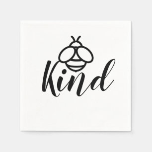 Serviette En Papier Be Kind simple jolie conception d'abeilles miel