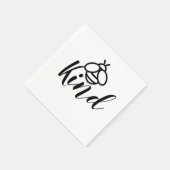 Serviette En Papier Be Kind simple jolie conception d'abeilles miel (Coin)