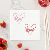 SERVIETTE EN PAPIER BE MINE (En situation)