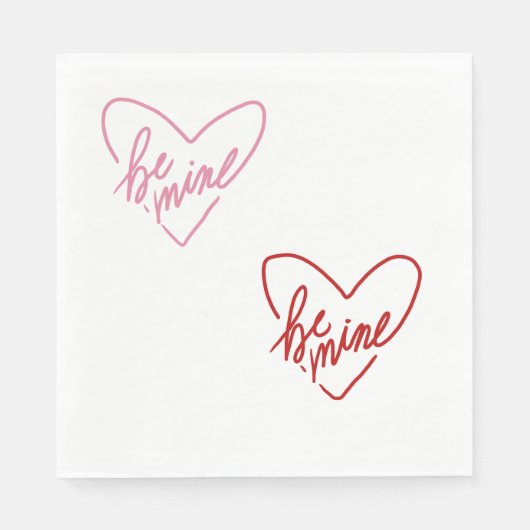 SERVIETTE EN PAPIER BE MINE (Devant)