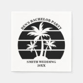 Serviette En Papier Beach Bachelor Party Island Mariage personnalisé (Devant)
