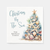 Serviette En Papier Beach Christmas Party (Devant)