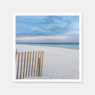 Serviette En Papier Beach Fence Morning Destin Florida Papier Napkin