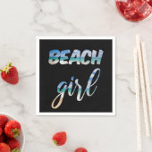 Serviette En Papier Beach Girl (En situation)