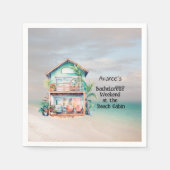 Serviette En Papier Beach House Bachelorette Party (Devant)