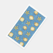 Serviette En Papier Beach Party Seashells (Coin)