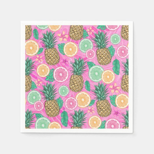 Serviette En Papier Beach Summer Pattern (Devant)