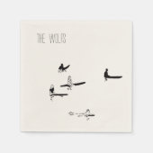 Serviette En Papier Beach Surfing Mariage Cocktail Napkin (Devant)