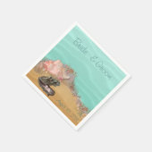 Serviette En Papier Beach Wedding Sandy Shore (Coin)