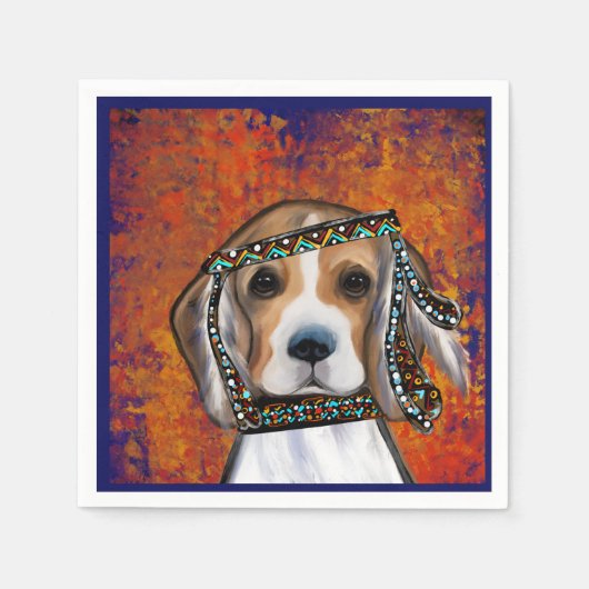 Serviette En Papier Beagle (Devant)