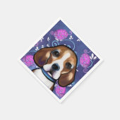 Serviette En Papier Beagle                (Coin)