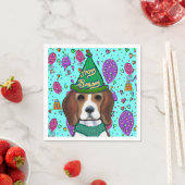 SERVIETTE EN PAPIER BEAGLE (En situation)