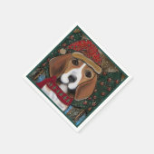 Serviette En Papier Beagle (Coin)
