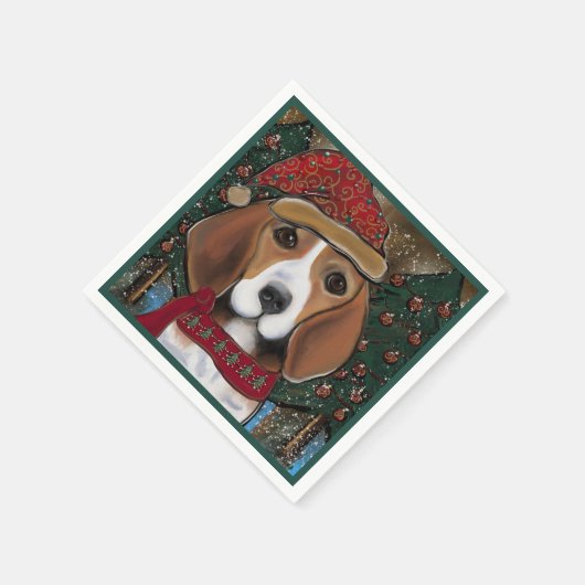 Serviette En Papier Beagle (Coin)