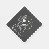 Serviette En Papier Beagle adorable (Coin)