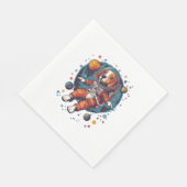 Serviette En Papier Beagle astronaute - Space Explorer Chien (Coin)