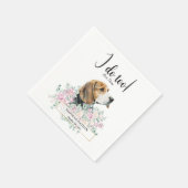 Serviette En Papier Beagle Chien Mariage Cocktail Napkins (Coin)