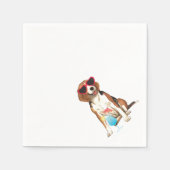 Serviette En Papier Beagle d'été (Devant)