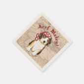 Serviette En Papier Beagle Pirate (Coin)