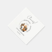 Serviette En Papier Beagle simple chien Mariage Cocktail serviettes (Coin)