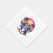 Serviette En Papier Beagle Sunset Arrière - plan Chemise, maman Beagle (Coin)