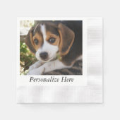 Serviette En Papier Beagles chiots (Devant)