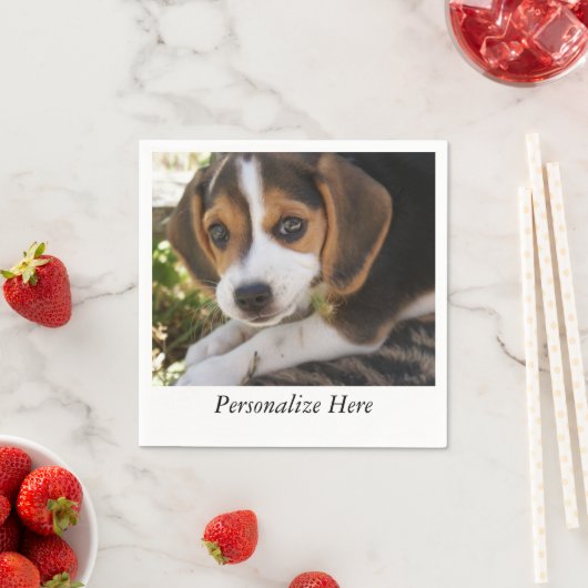 Serviette En Papier Beagles chiots (En situation)