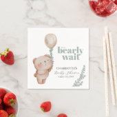 Serviette En Papier Bear Balloon Bearly Wait Douche neutre serviettes (En situation)