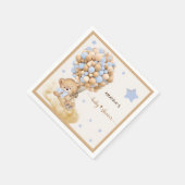 Serviette En Papier Bear Bearly Wait Blue Balloon Baby shower (Coin)