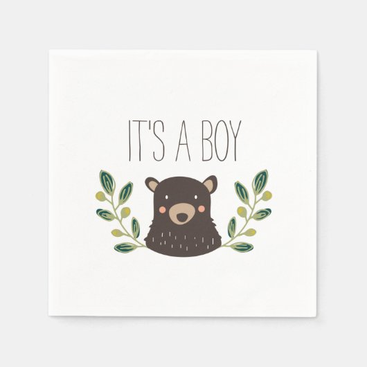 Serviette En Papier Bear Cub (Devant)
