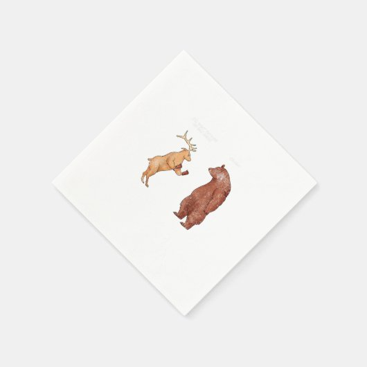 Serviette En Papier Bear Hands Oh Deer Funny Sayings Pun Gift (Coin)